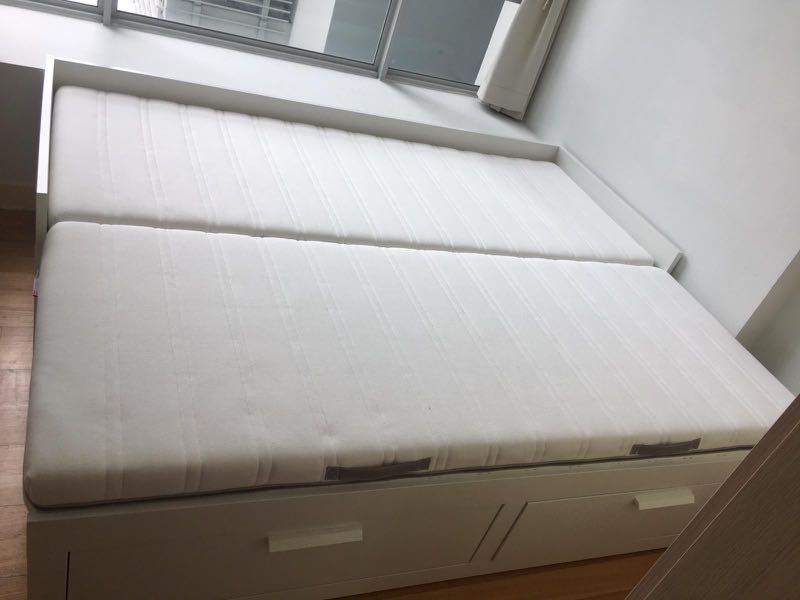 IKEA Brimnes Daybed, Furniture & Home Living, Furniture, Bed Frames