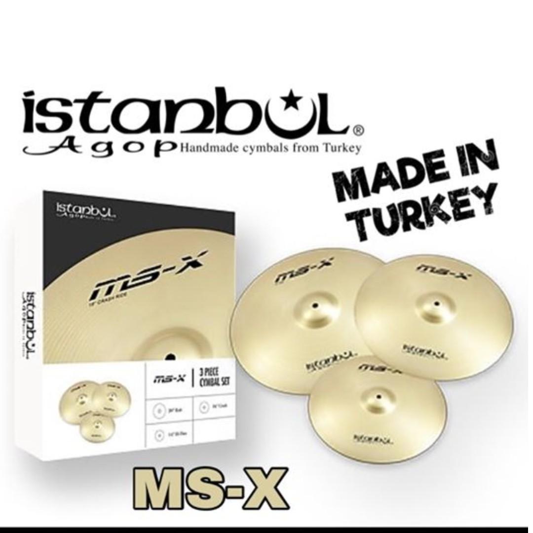 Istanbul Agop Ms X 3 Piece Cymbal Set Music Media Music Instruments On Carousell