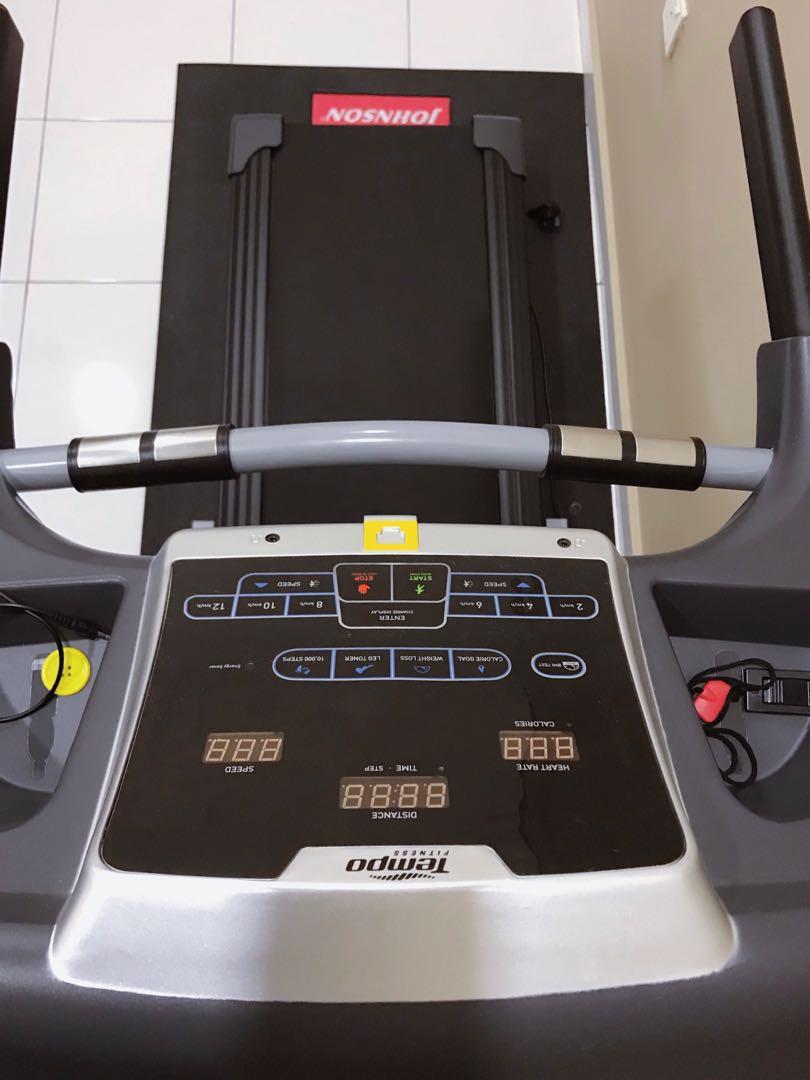 Johnson Fitness Tempo T81 Treadmill Sports Other On Carousell