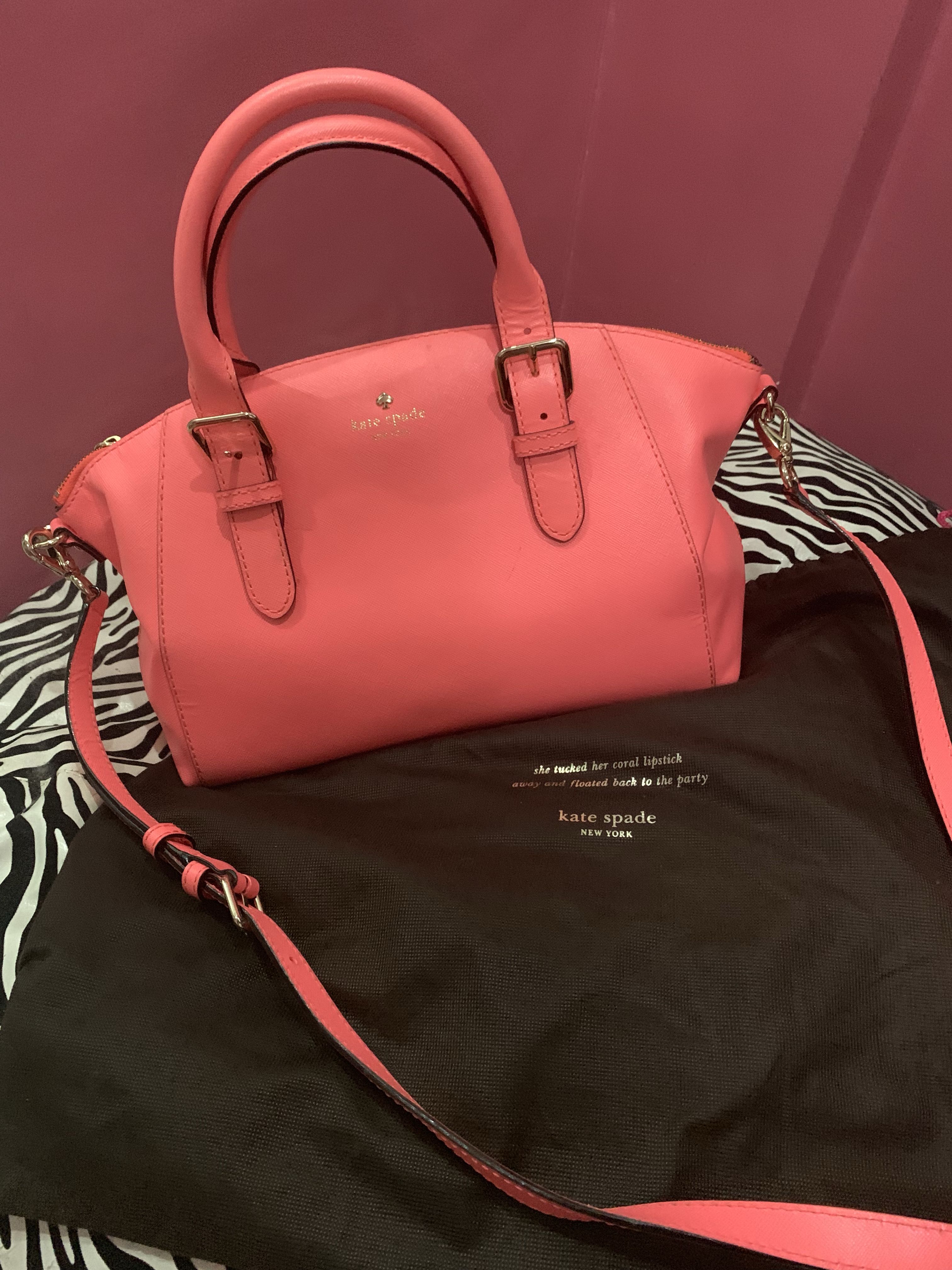 neon pink bag