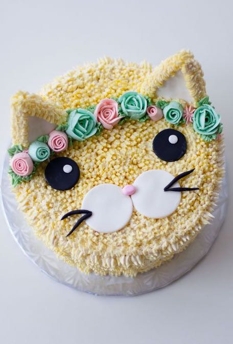 Kitty Cat Birthday Cake Custom Cakes Food Drinks Baked Goods