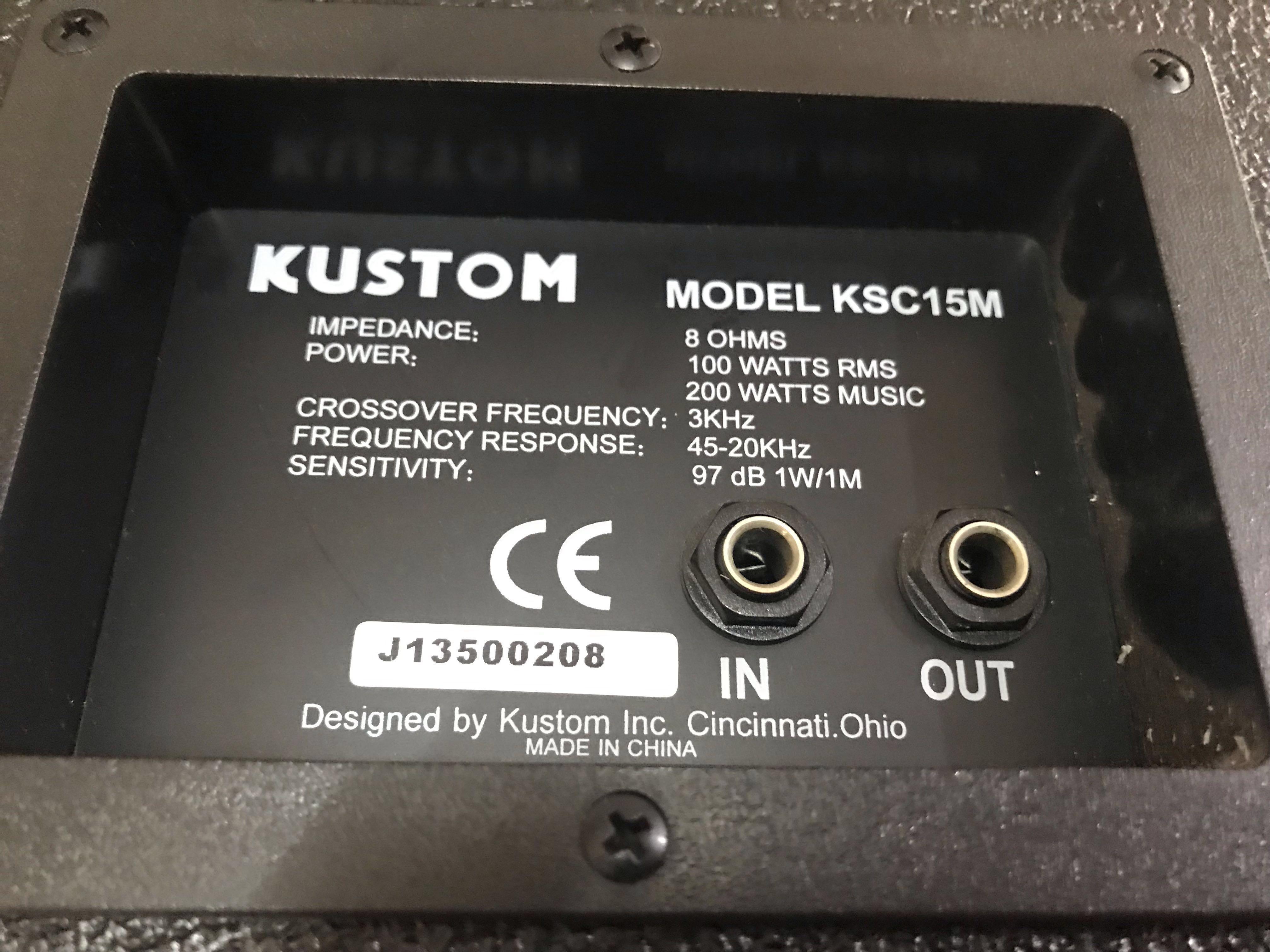 Kustom monitor and behringer power amp, Audio, Soundbars, Speakers