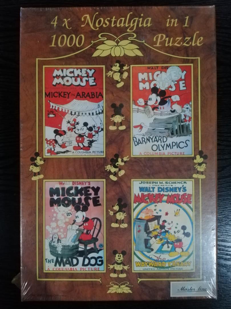 Mickey Mouse 4 X Nostalgia Puzzle Vintage Collectibles Vintage