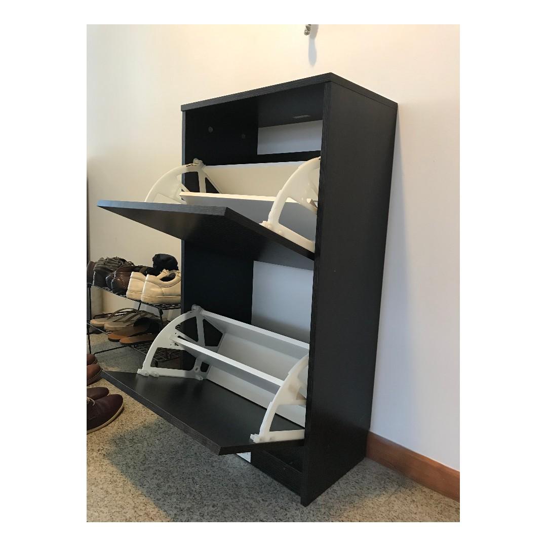 Moving Out Sale Ikea Bissa Shoe Rack Furniture Shelves Drawers On Carousell