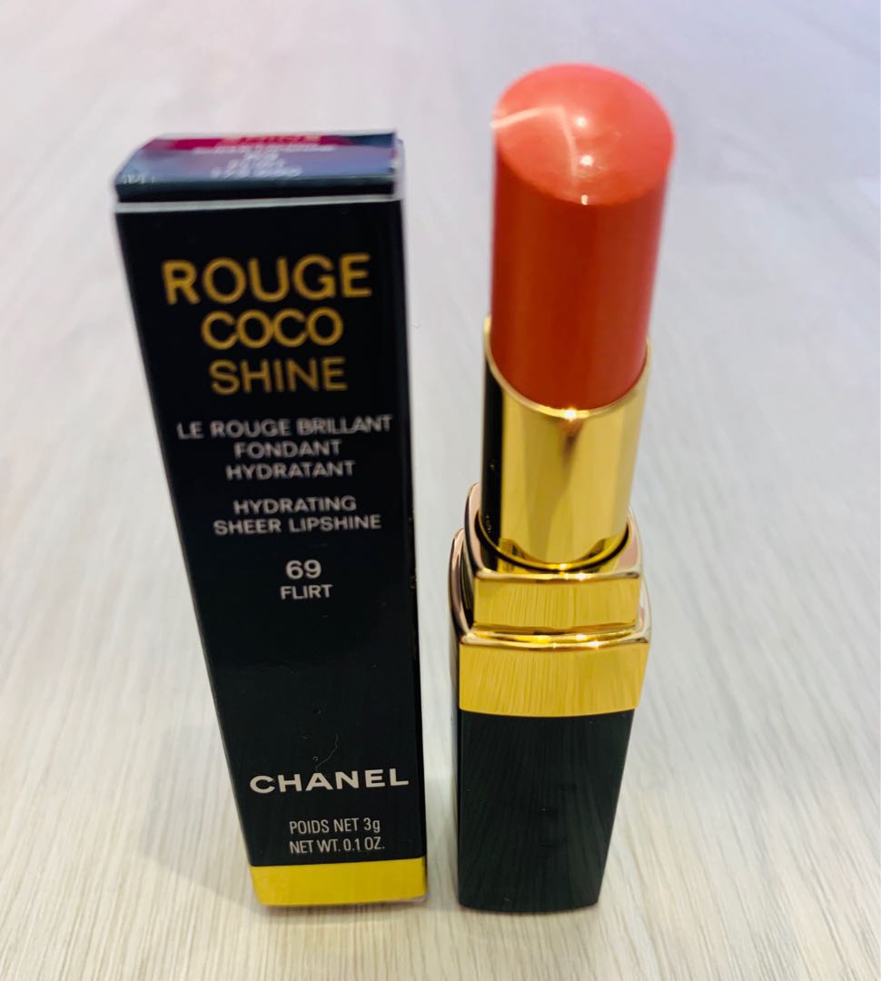 NEW LIMITED EDITION Chanel Rouge Coco Shine Flirt 69 (FREE DELIVERY),  Beauty & Personal Care, Face, Makeup on Carousell