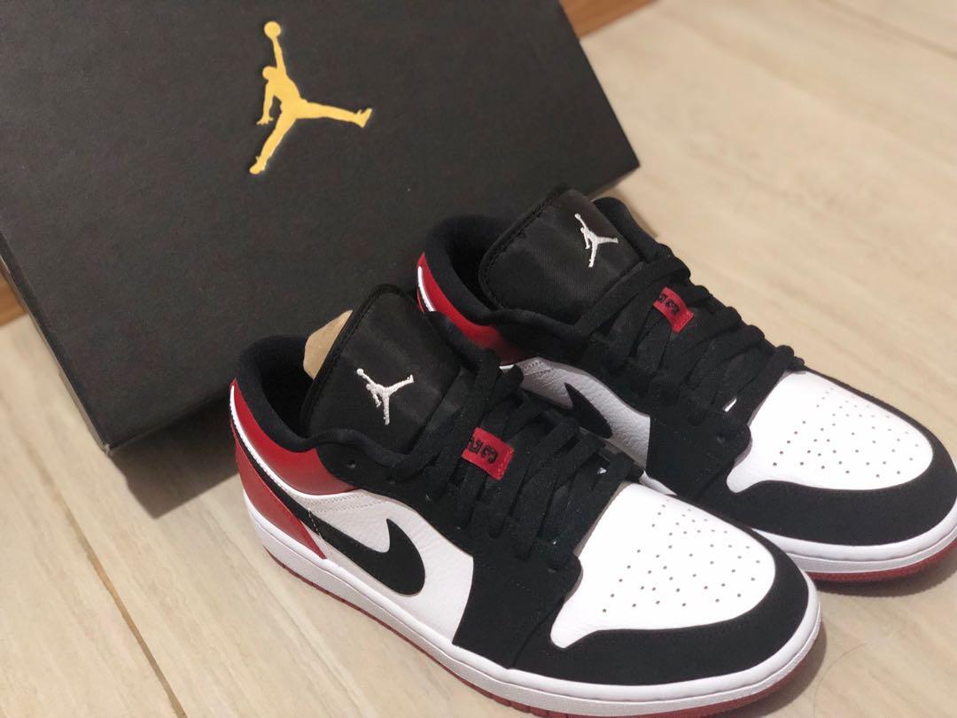 Air jordan 1 low black toe Clearance