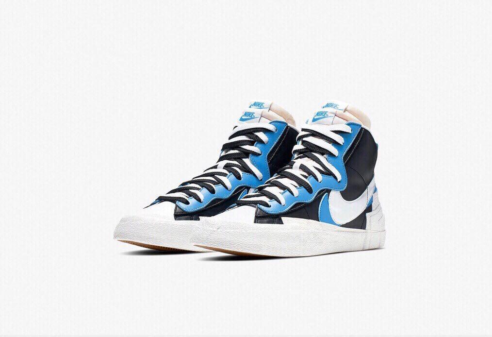 Nike x sacai blazer blue store