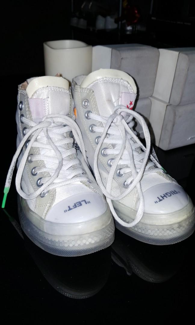 Off white converse on sale sample