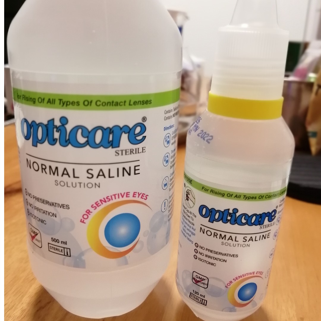 OPTICARE Sterile Normal Saline Solution (for contact lens) on Carousell