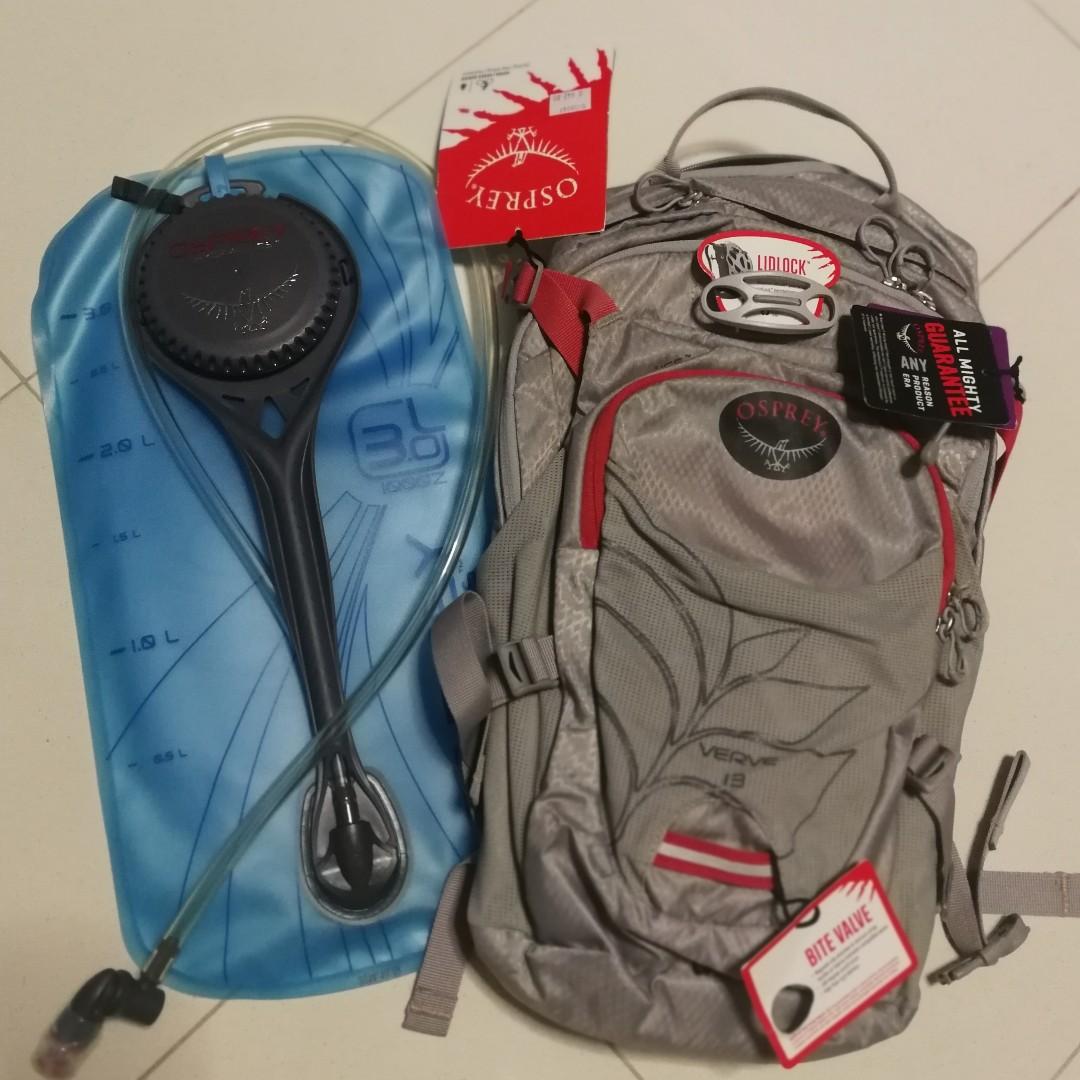 OSPREY HYDRATION PACK VIPER 13 L (Grey), Sports Equipment, Exercise