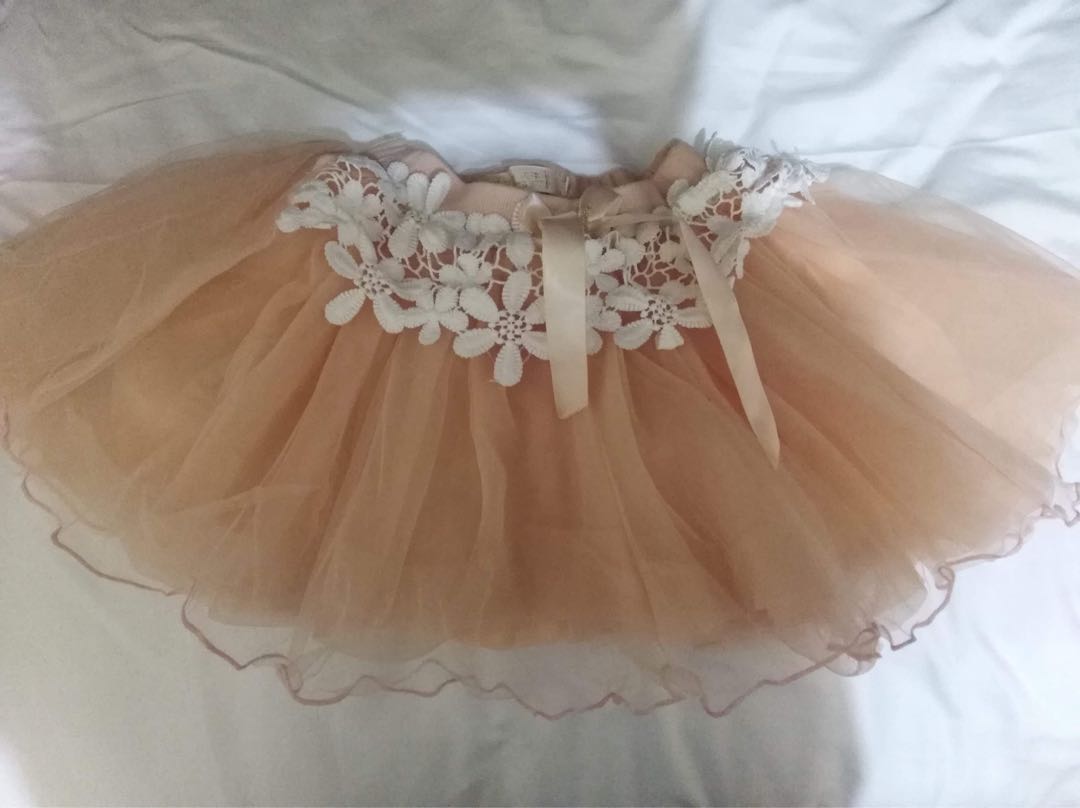 peach tutu skirt