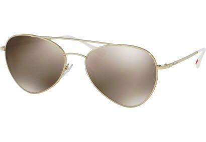 Prada SPS 50s unisex sunglass Gold Color