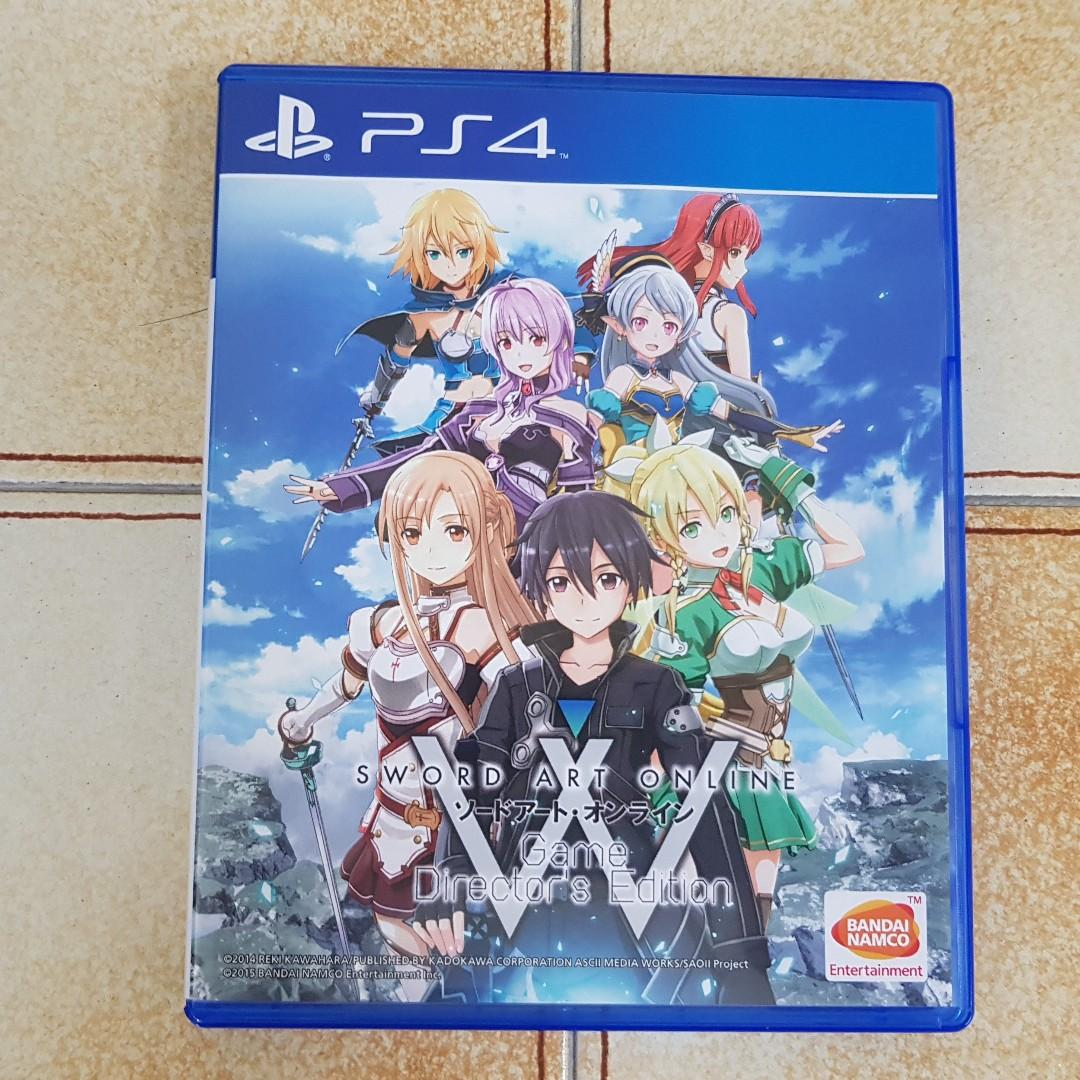 PS4 Sword Art Online Game Director's Edition, Video Gaming, Video Games