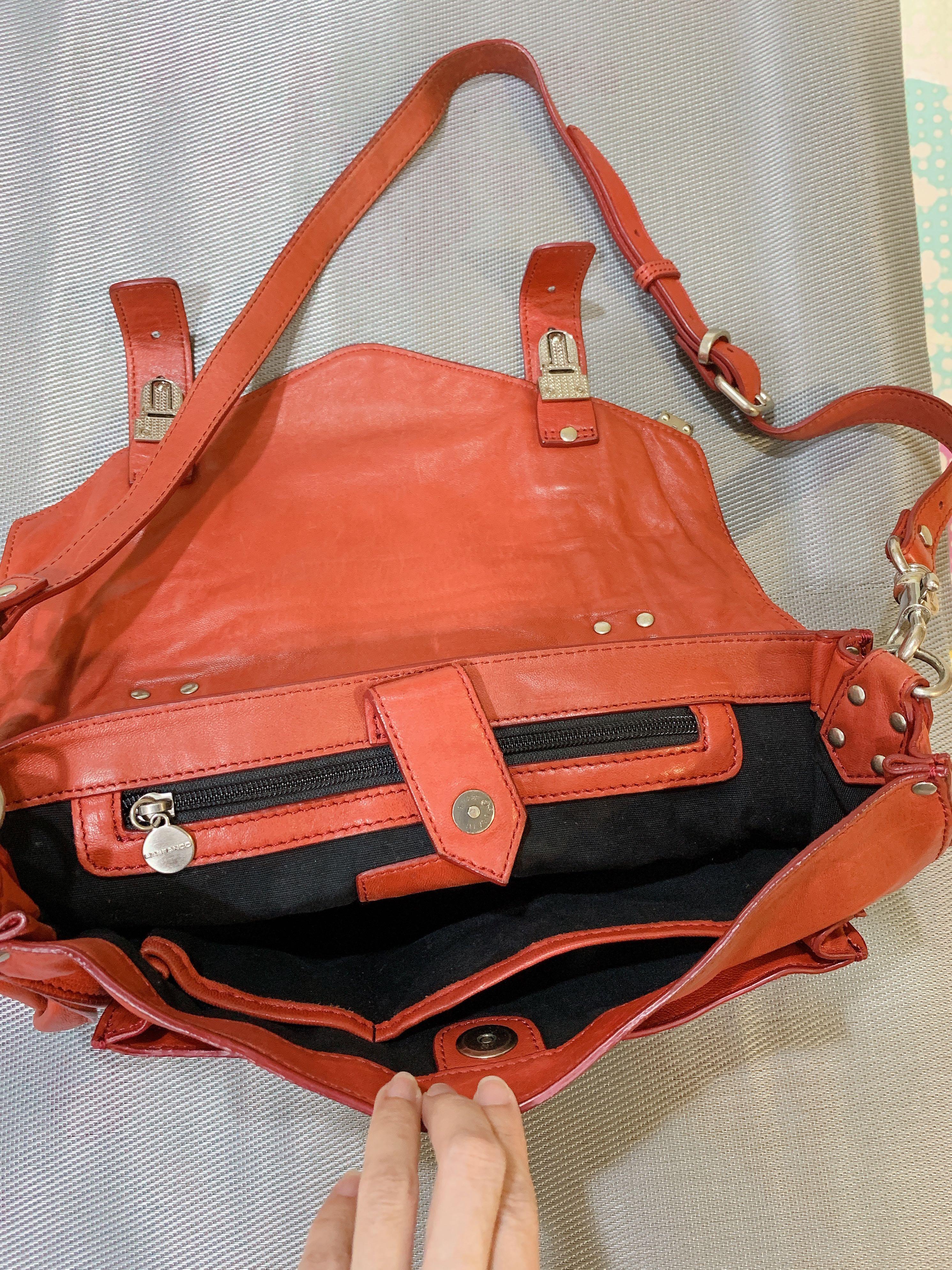 rabeanco 复古砖红 手提/斜背/侧背包, 她的时尚, 包包在旋转拍卖