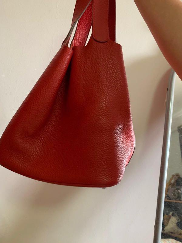 Red Hermes Picotin 22 Luxury Bags Wallets Handbags On Carousell