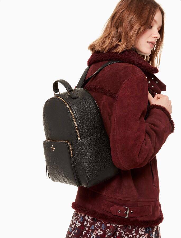 SALE Kate Spade Jackson Street Large Keleigh Backpack Black Women s Fashion Bags Wallets Cross body Bags on Carousell