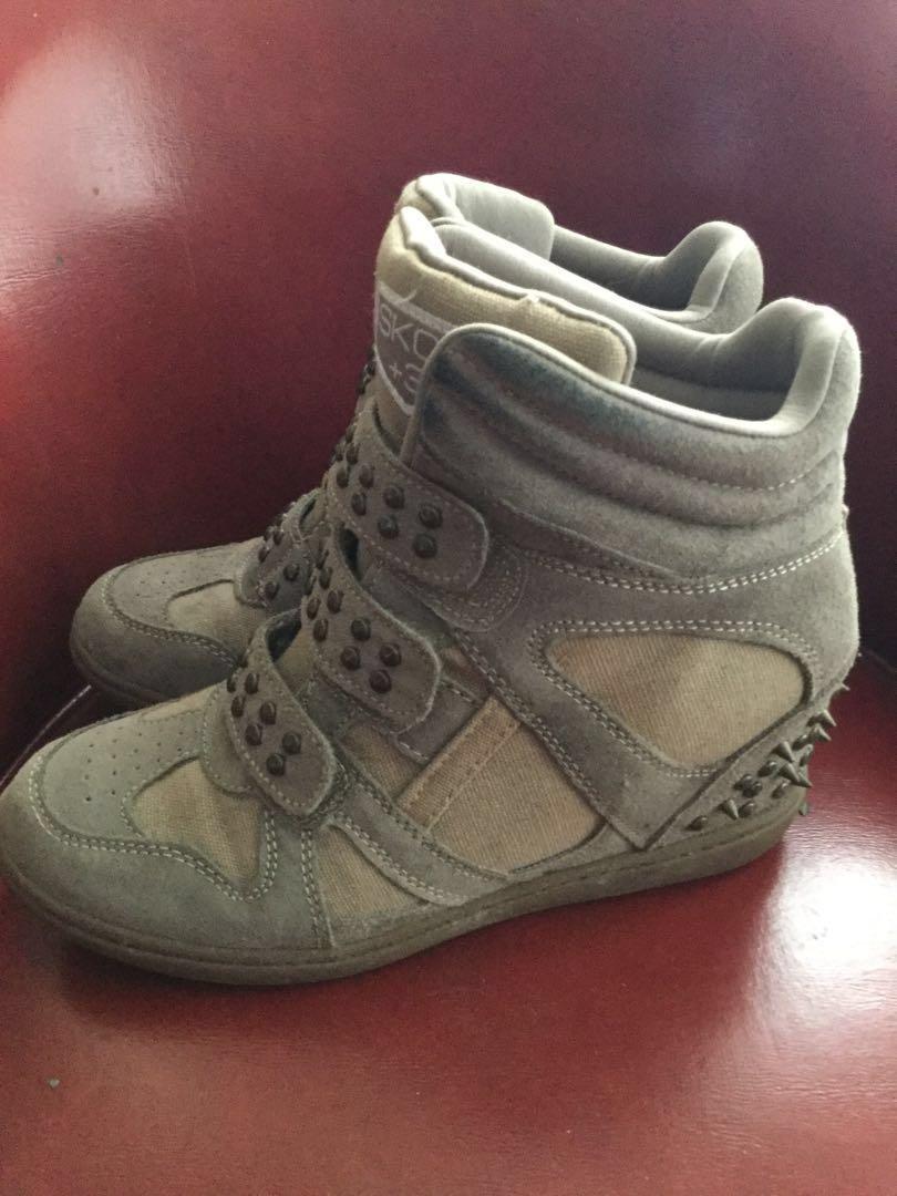 Skechers high cut rubber shoes on sale