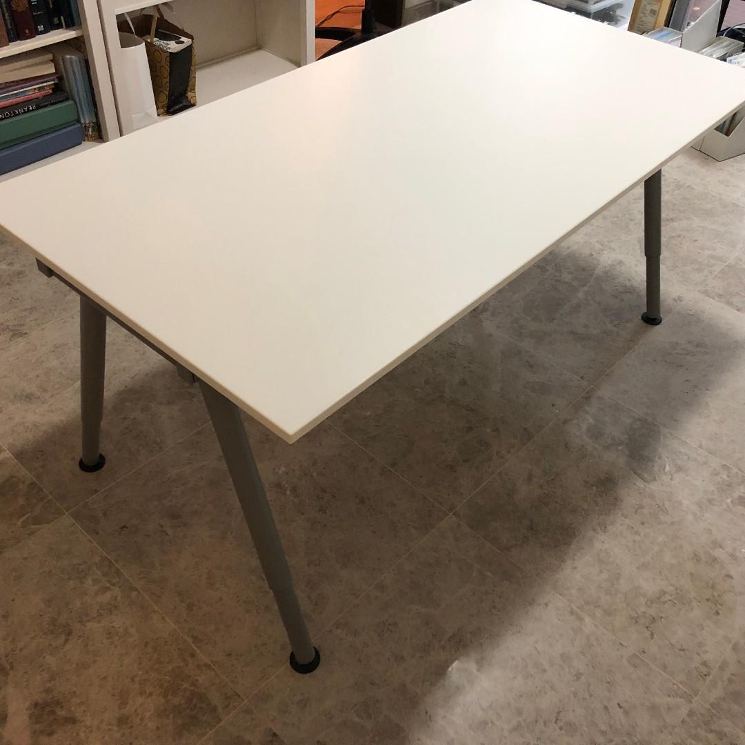 IKEA THYGE Desk (White), Furniture & Home Living, Furniture, Tables