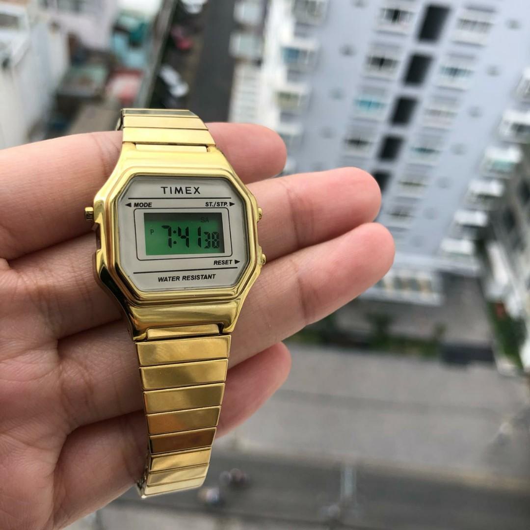 women's digital watch with expansion band