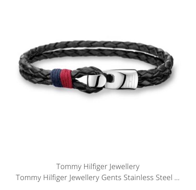 Tommy hilfiger discount leather bracelet mens