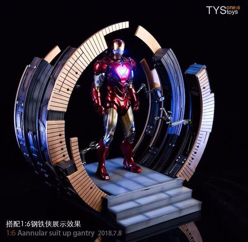 TYS toys 1 6 Ironman MK VI Suit Up Gantry Iron man not included