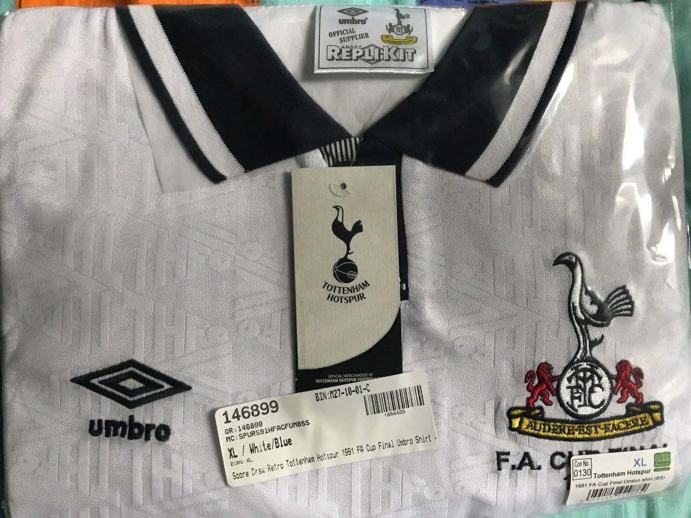 Tottenham Hotspur 1991 FA Cup Final Retro Shirt
