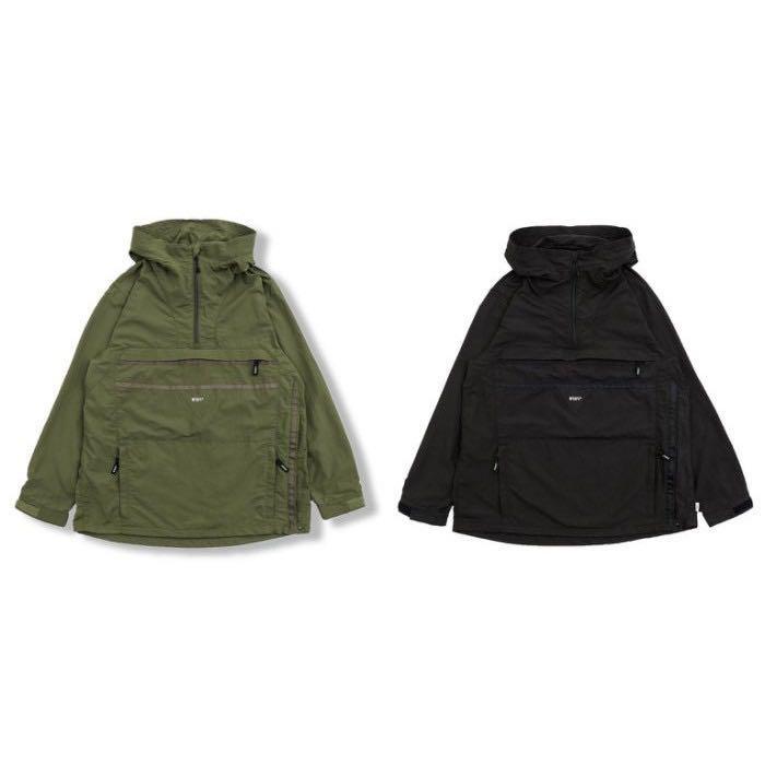 Wtaps design 18 AW SBS JACKET NYLON TUSSAH 黑色 連帽 衝鋒衣