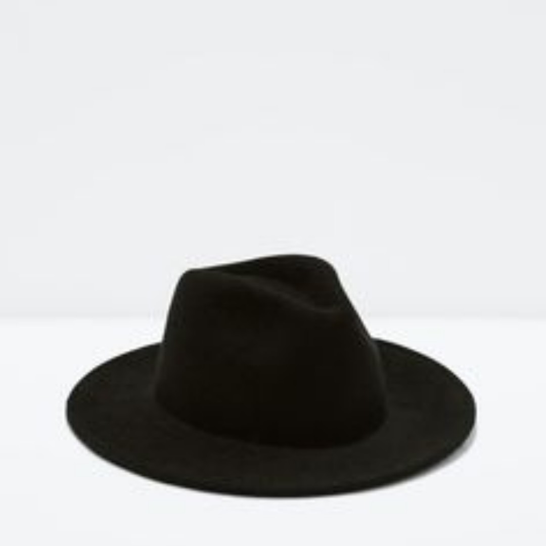 Zara Felt Fedora Hat, Men's Fashion, Watches & Accessories, Caps & Hats