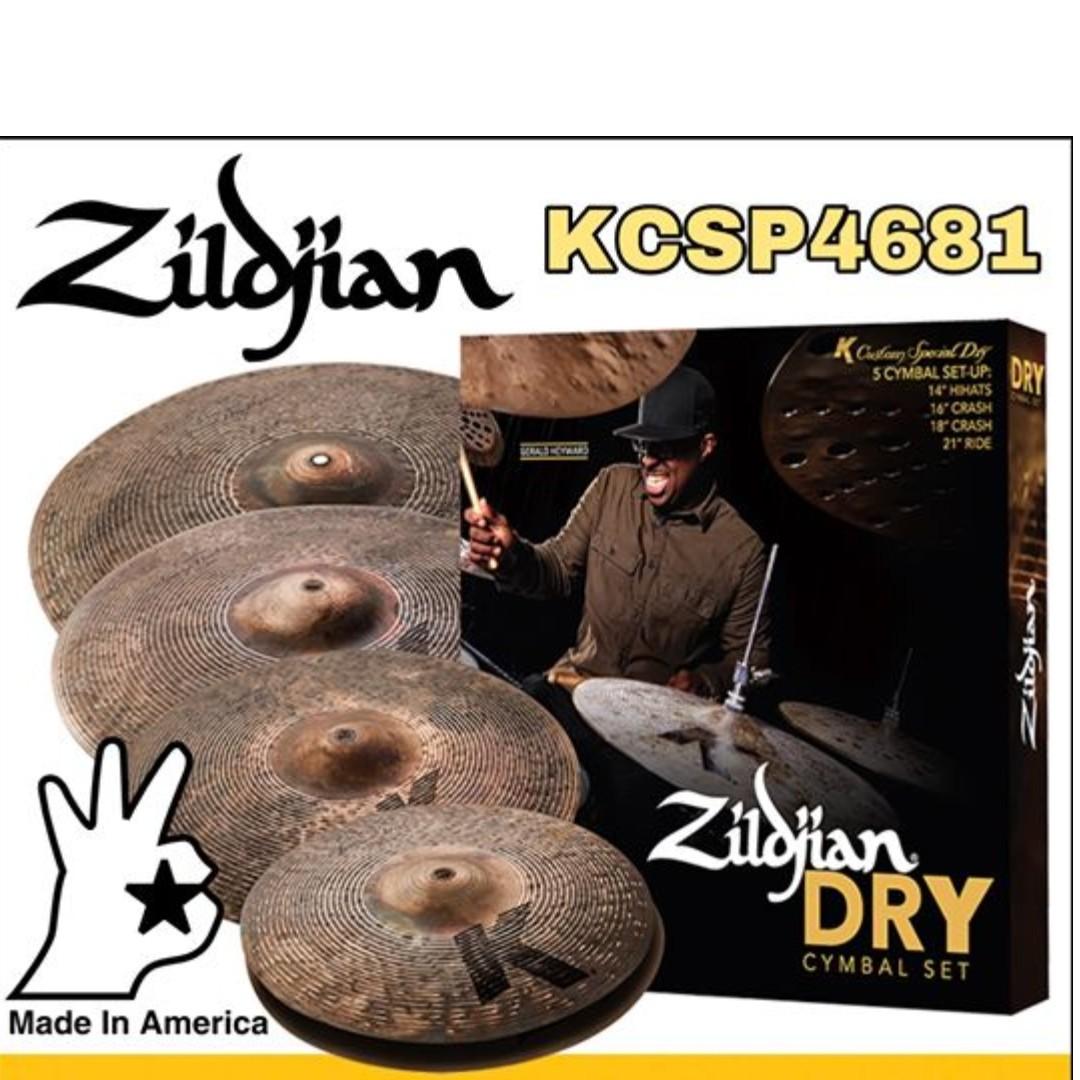 Zildjian K Custom Cymbal Pack, 14" pair, 16", 18", 21" (KCSP4681) - 1