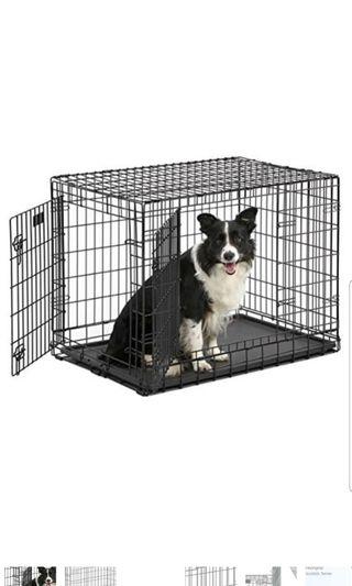 MidWest Homes for Pets Ulitma Pro (Professional Series & Most Durable MidWest Dog Crate Extra-Strong Double Door Folding Metal Dog Crate w/ Divider Panel, Floor Protecting Roller Feet & Leak-Proof Plastic Pan Dog Cage 36 - $189 30 - $149 24 - $1