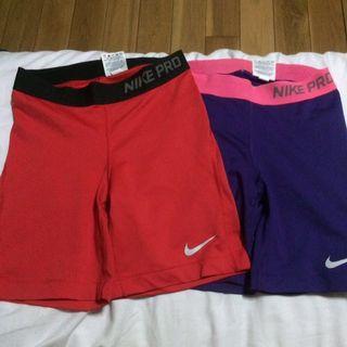 red nike biker shorts 