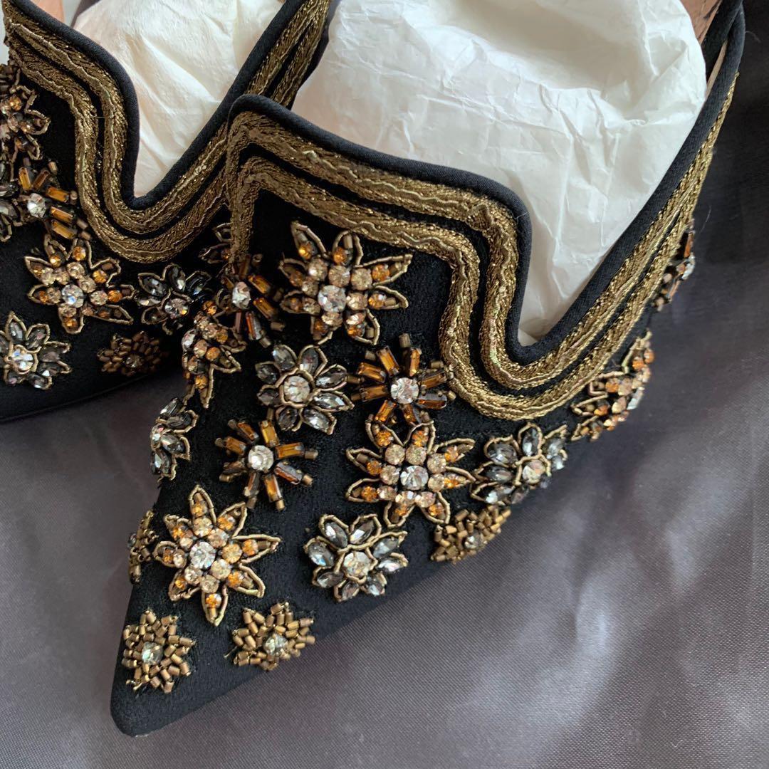 Christmas Sale Alberta Ferretti Slip on Mule with Crystals