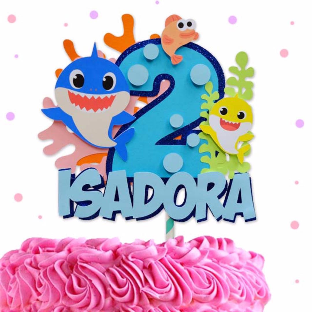 Baby Shark Cake Topper لم يسبق له مثيل الصور Tier3 Xyz