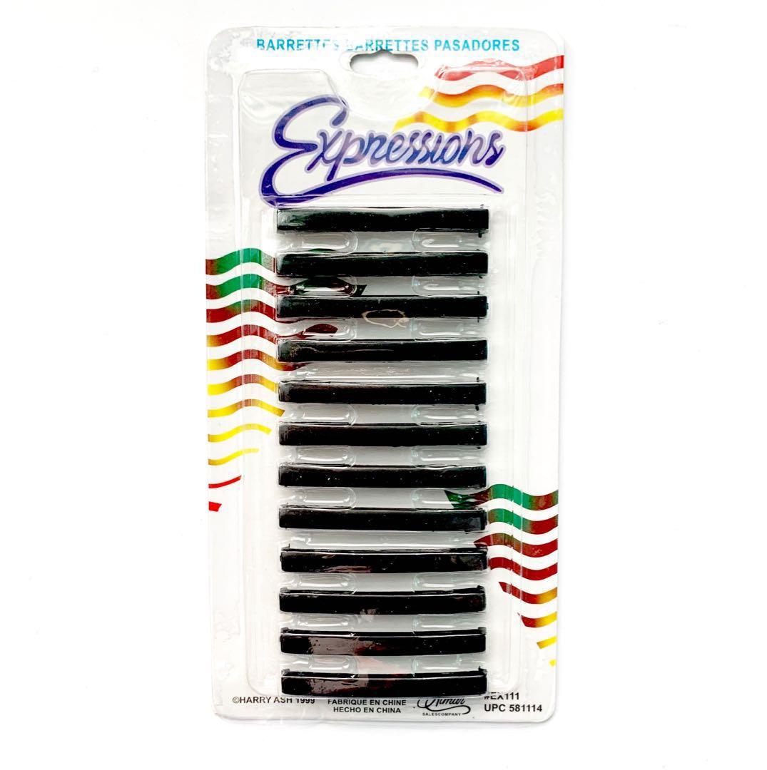 Black Barrettes Pack Of 12s Hair Clips Women S Fashion Accessories Hair Accessories On Carousell