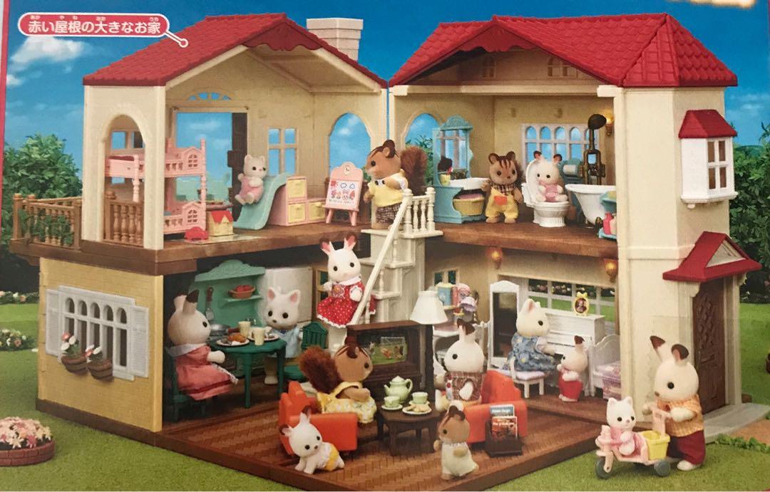 calico critters red roof country home