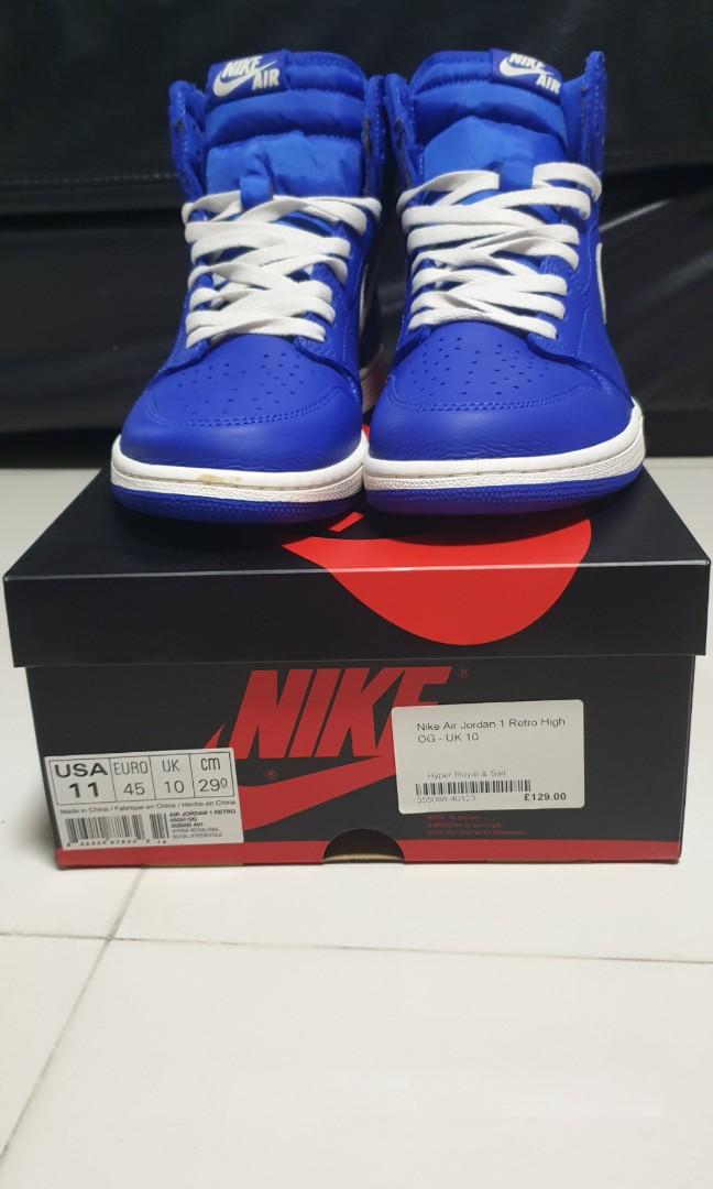 Price dropped BNIB NIKE AIR JORDAN 1 HYPER ROYAL AND SAIL