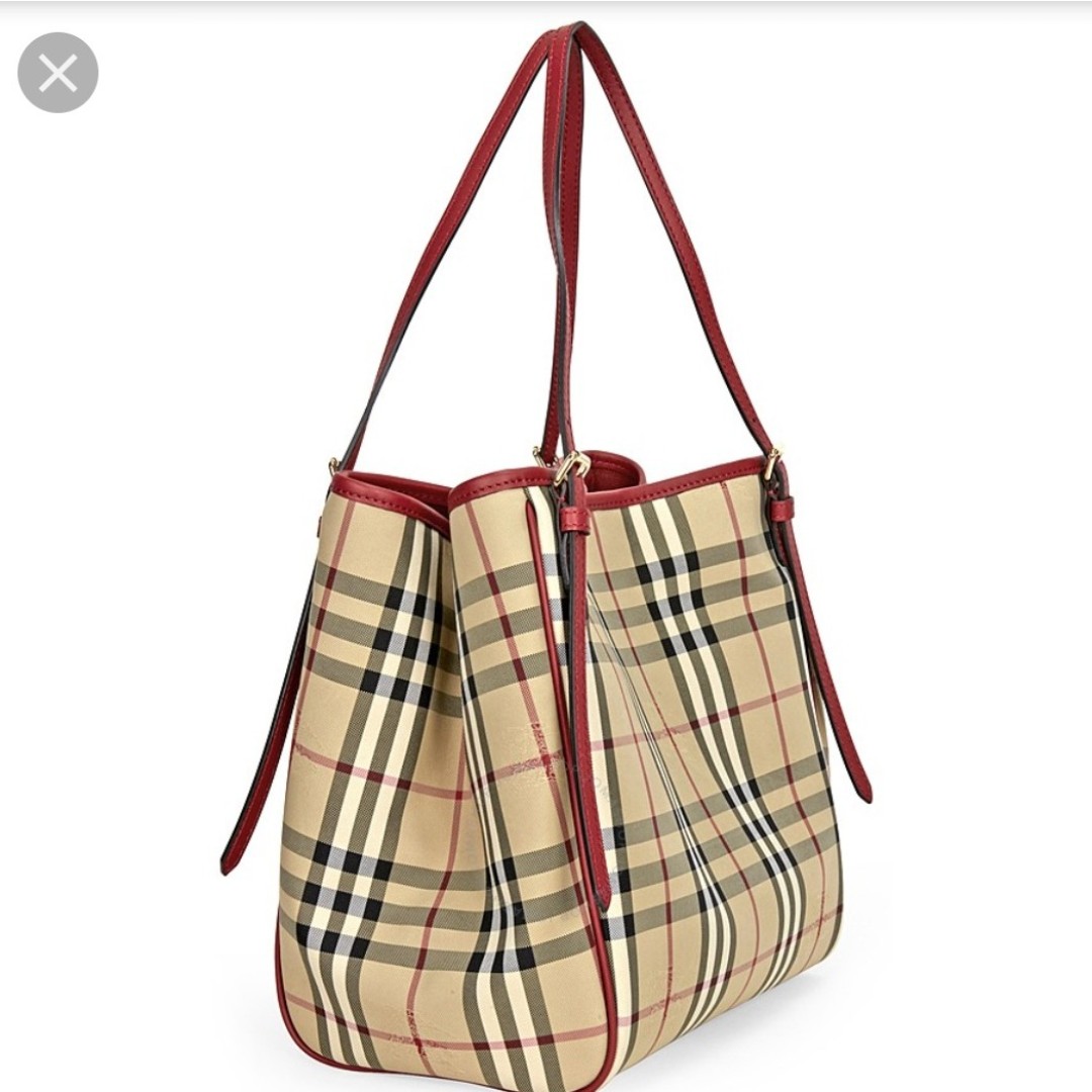 Burberry tote bag red clearance