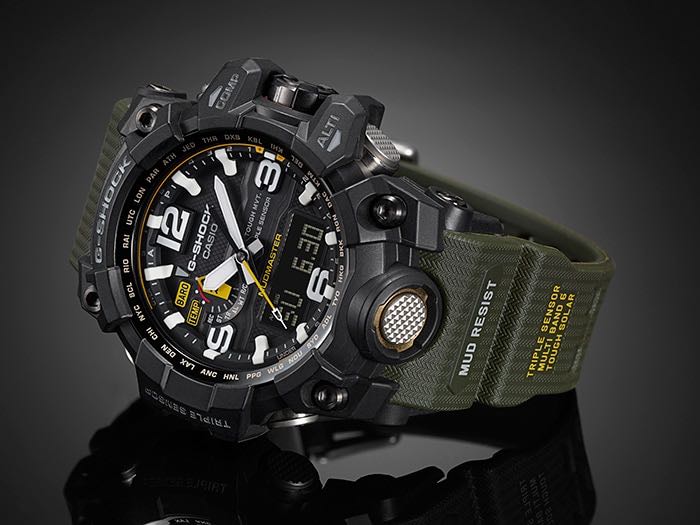Casio G Shock Mudmaster Triple Sensor GWG 1000 A3 green