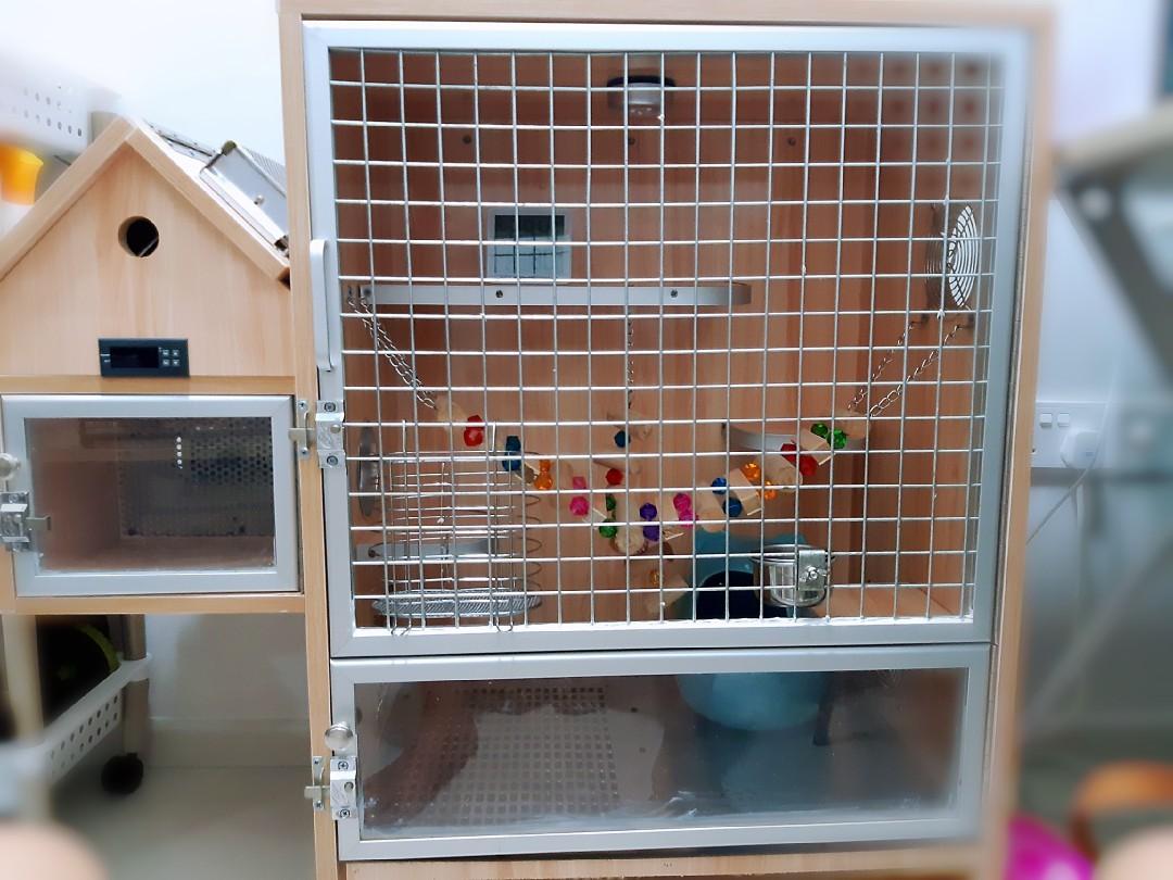 Chinchilla aircon cage, Pet Supplies, Homes & Other Pet Accessories on