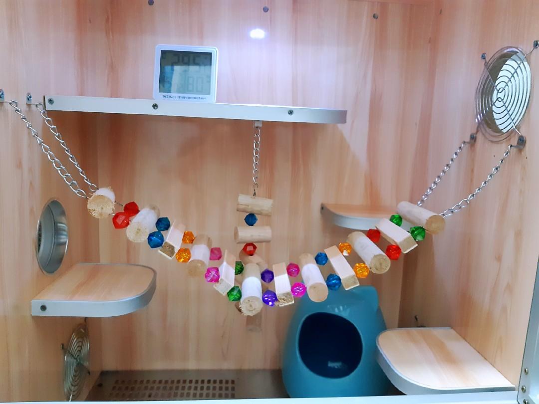 Chinchilla aircon cage, Pet Supplies, Homes & Other Pet Accessories on