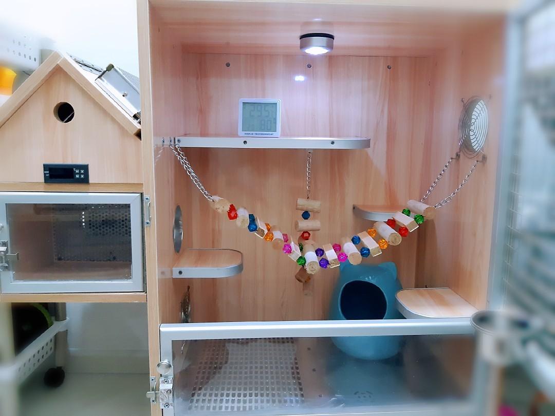 Chinchilla aircon cage, Pet Supplies, Homes & Other Pet Accessories on