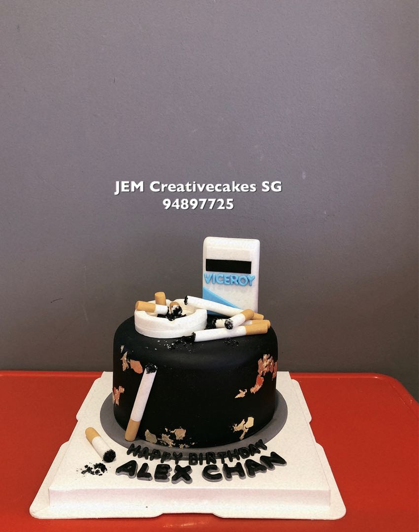 Cake Design For Men Cigarette Coolest Homemade Smoking And No Smoking