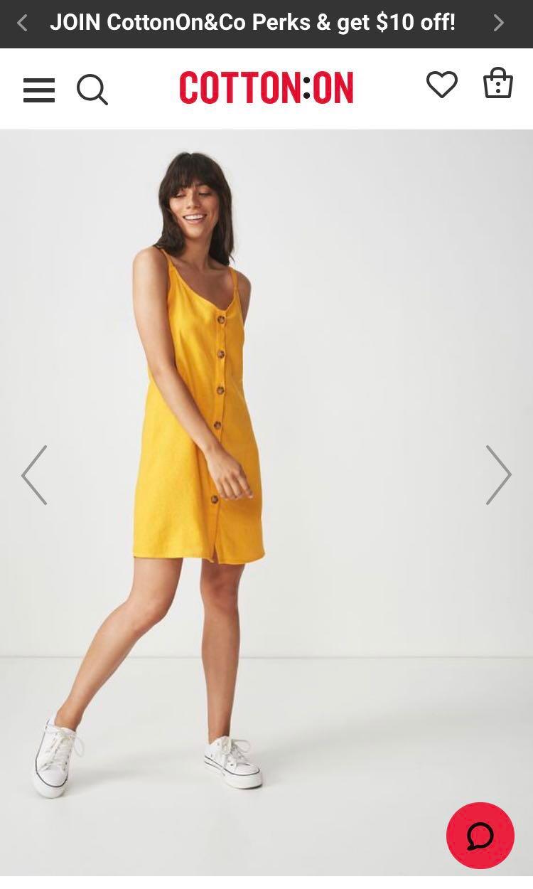 cotton on woven margot slip dress
