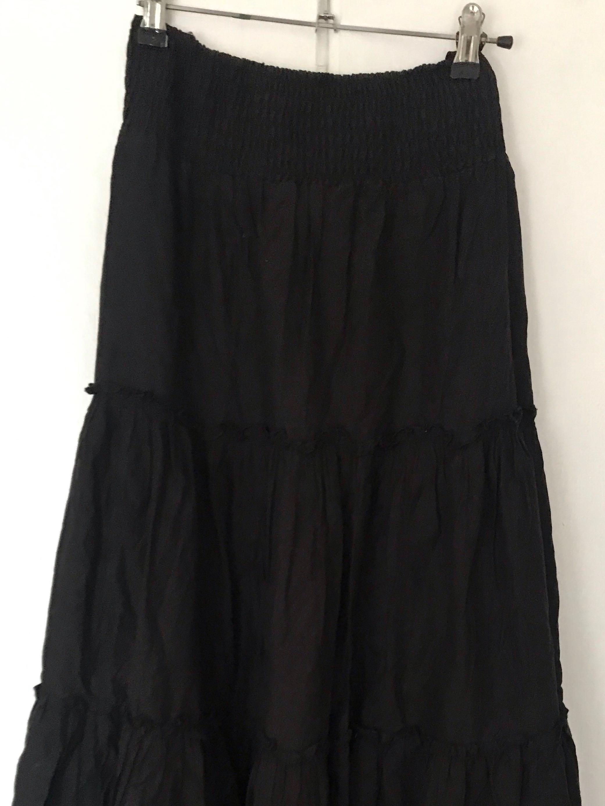 Dorothy perkins black bohemian maxi skirt Women s Fashion