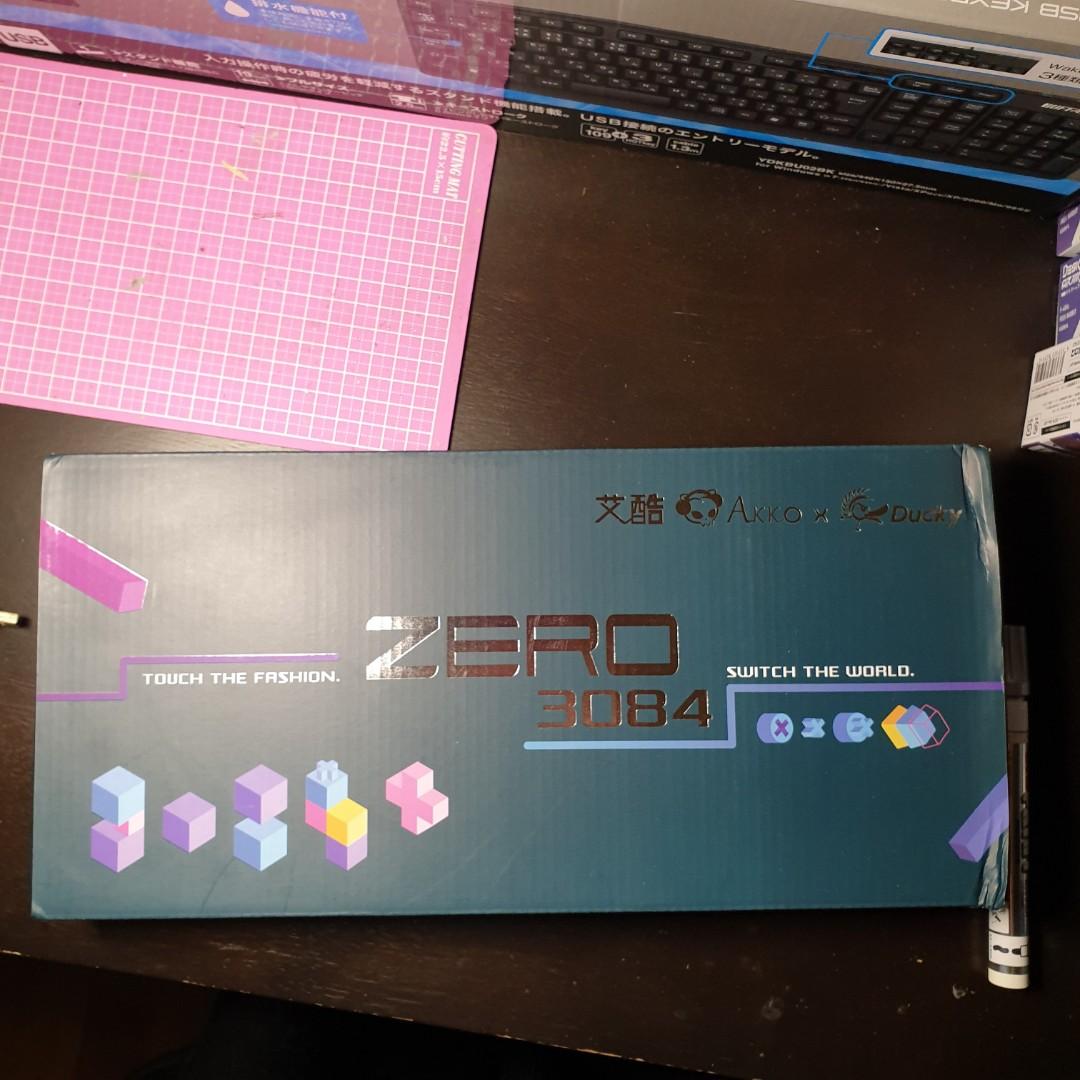 Ducky X Akko keyboard sakurai and mount fuji custom keycaps , Computers