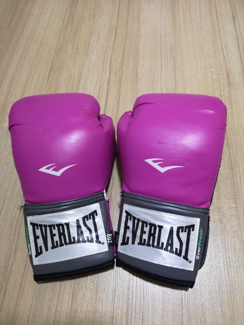 Everlast Boxing Gloves 8oz (Pink), Sports Equipment, Sports & Games