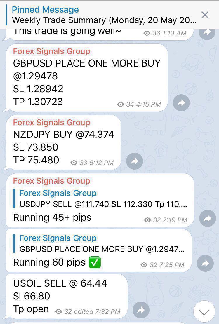 Free forex trading signals telegram