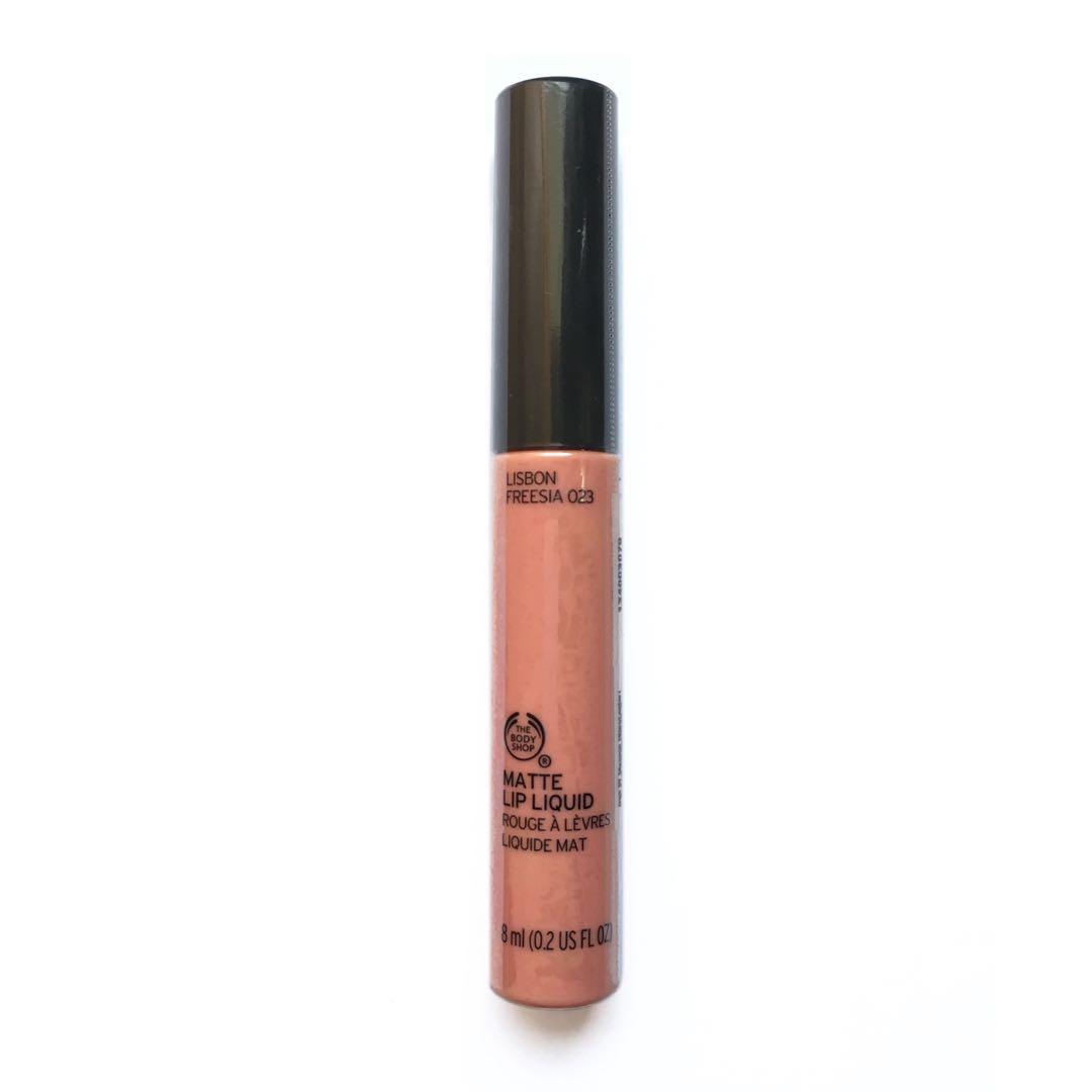 Free Delivery The Body Shop Matte Lip Liquid Lipstick In Lisbon Freesia 023 Kesehatan Kecantikan Rias Wajah Di Carousell