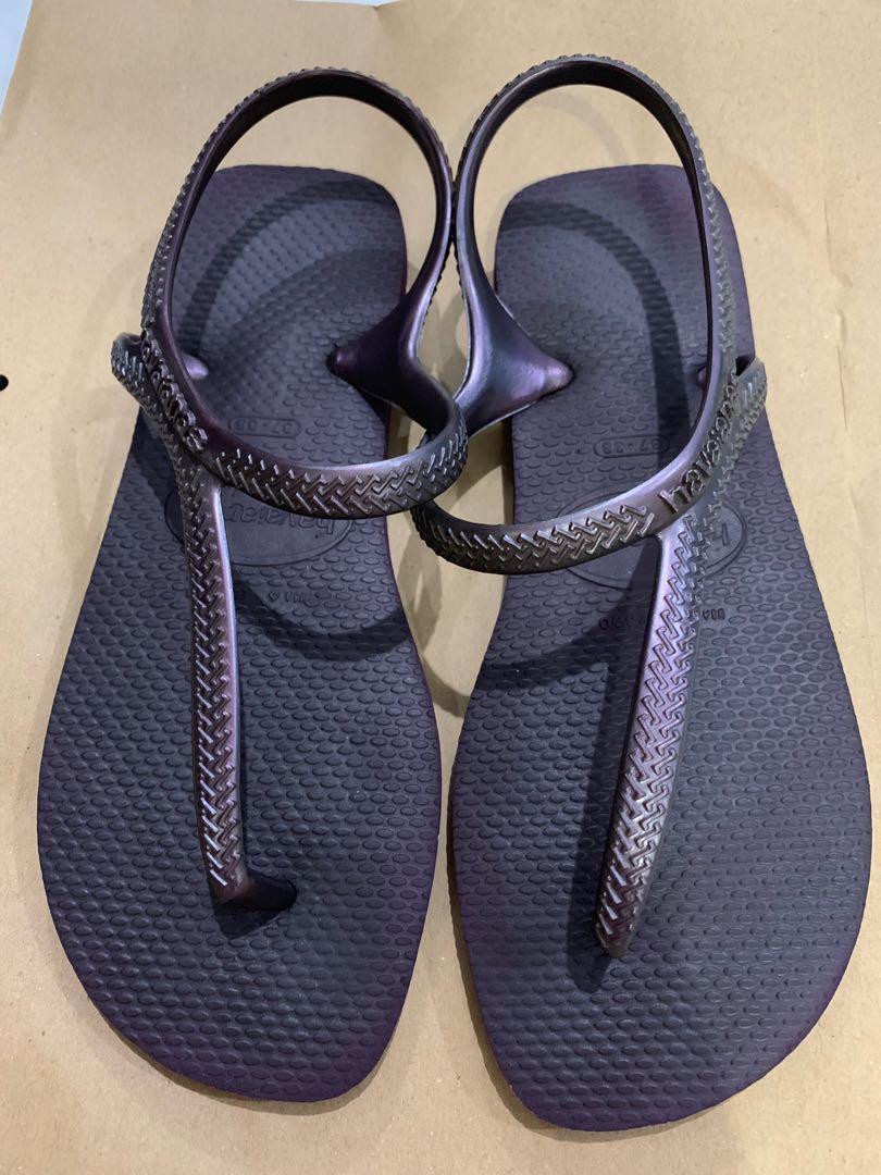 Havaianas Sandal Sendal Sepatu Sendal Tali Ungu Original Preloved