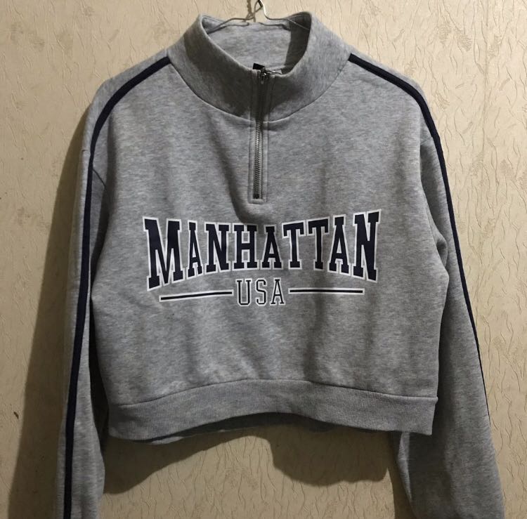 H M Hoodie Manhattan Fesyen Wanita Pakaian Wanita Atasan di